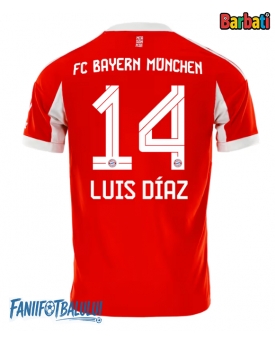 Bayern Munich Luis Diaz #14 Tricou Fotbal Replică 2025-26 Barbati Acasa